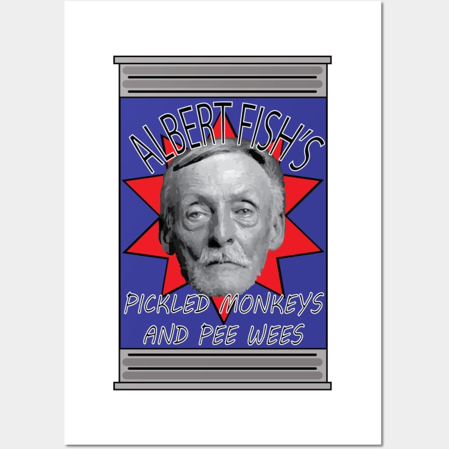 Albert Fish's Canned Goods Wall Art by dflynndesigns